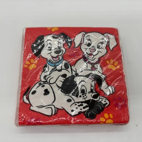 Express Other - Express Red Paw Print Dog Mat with Playful Dalmatian Pups
